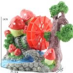 Mountain View Aquarium Ornament tree house Cave Bridge fish tank decoration #10-0