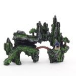 Mountain View Aquarium Ornament tree house Cave Bridge fish tank decoration $3-245