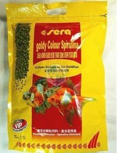 1kg sera goldy color spirulina fish food-0
